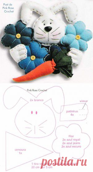 Как сделать простого пасхального кролика