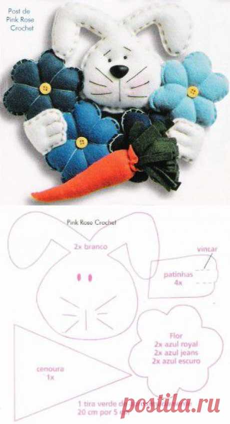 Как сделать простого пасхального кролика