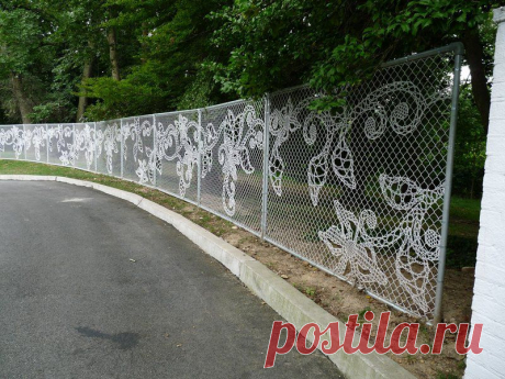 Кружевное ограждение дачи — 6 соток