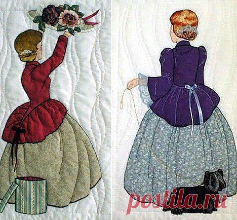 Лоскутное шитьё Лоскутное шитьёТехника не новая: лоскуты, аппликация, ручные швы. Но очень как-то неожиданно набрела и удивилась. Теперь это называют винтаж, а картинами украшают дома. Helen R.Scott — американская ру...