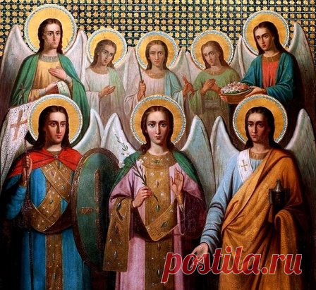 МОЛИТВЫ В ПОМОЩЬ. Молитва с прошениями к каждому из Архангелов 
соответственно их служению. 
1. Святый Архангеле Михаиле, победителю, победи страсти моя. 
2. Святый Архангеле Гаврииле, вестниче Божий, возвести мне час смертный. 
3. Святый Архангеле Рафаиле, целителю, исцели мя от болезни душевныя и телесныя. 
4. Святый Архангеле Урииле, просветителю, просвети моя чувства душевныя и телесныя. 
5. Святый Архангеле Иегудииле, прославителю, прослави мя добрыми делами. 
6. Святый Архангеле Селафииле
