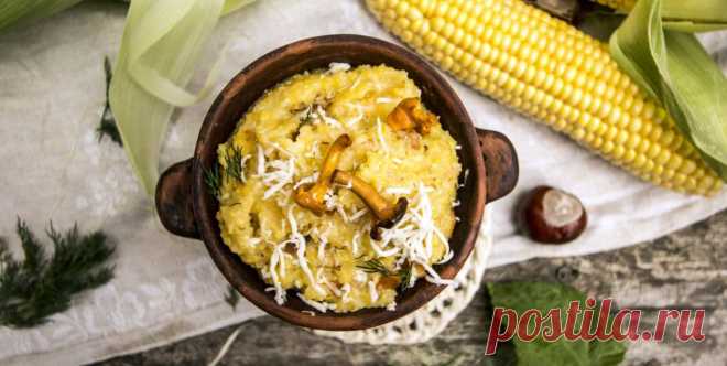 Кукурузная каша с грибами - Пошаговый рецепт с фото своими руками. Домашние рецепты