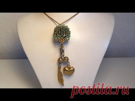 Tutorial Necklage Beading Netted Capriccio Ball-Изготовление Ожерелья С Бисером