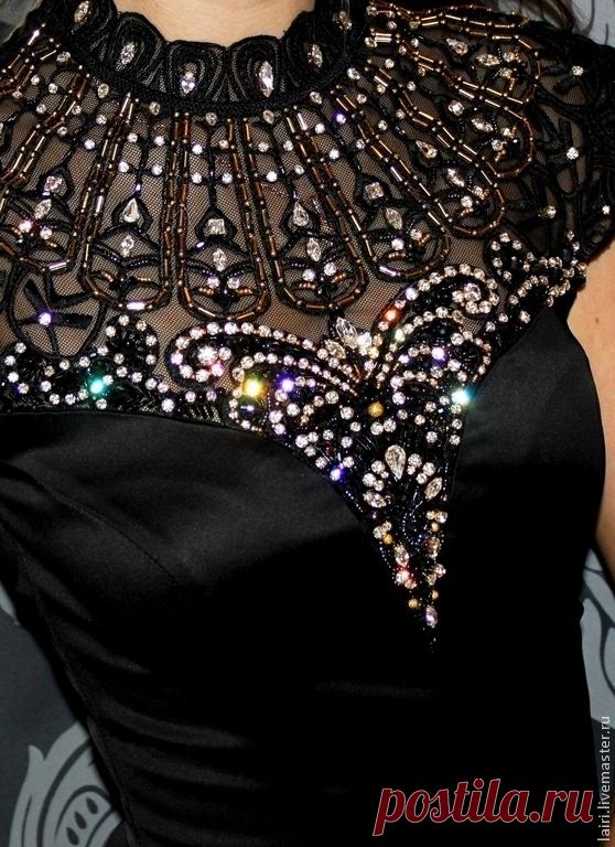 как украсить бисером вырез платье - Поиск в Google