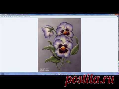 Вышивка лентами. Как сделать схему