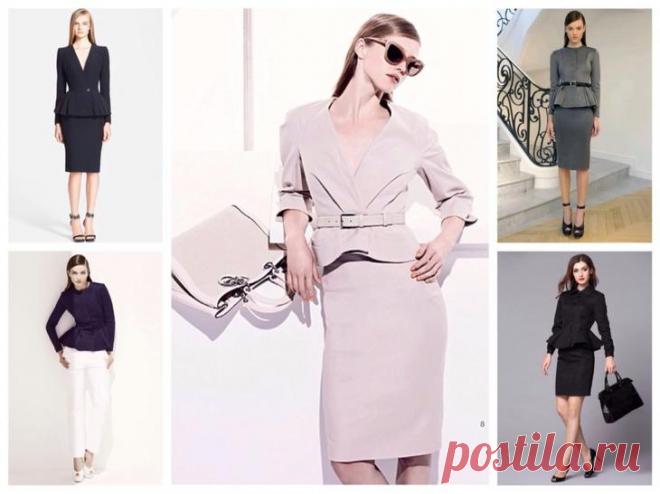 Одежда с баской: платья, юбки, жакеты — кому идет и как носить