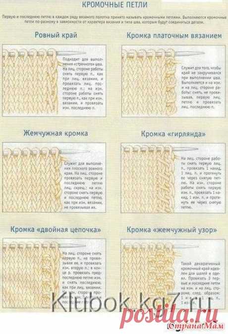 Просто находка для тех, кто начинает вязать спицами!