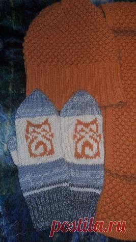 Мои варежки со схемками / Вязание спицами / Вязание спицами. Работы пользователей