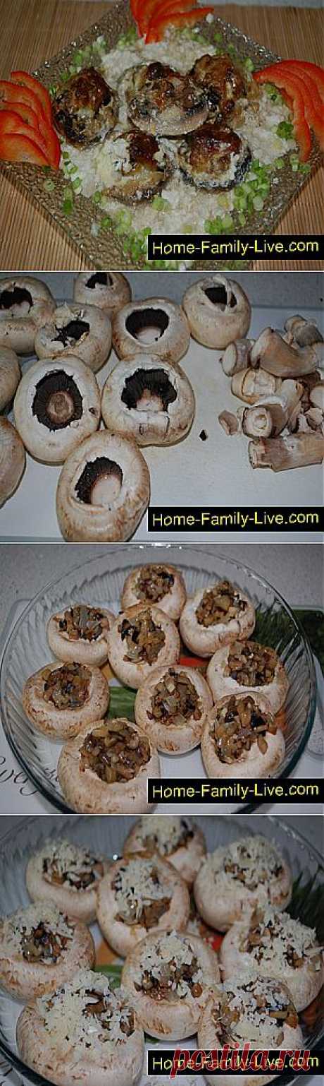 Кулинарные рецепты Фаршированные шампиньоны &amp;raquo; Кулинарные рецепты