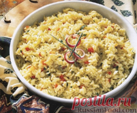 Рецепт: Плов с брокколи и сметаной на RussianFood.com