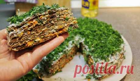 Печеночный торт классический - Вкусные идеи Печеночный торт – очень вкусный и оригинальный способ приготовления куриной, свиной или говяжьей печени. Помимо печени, которая является полезным, вкусным