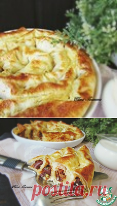 Закусочный лаваш с фасолью и курицей - кулинарный рецепт