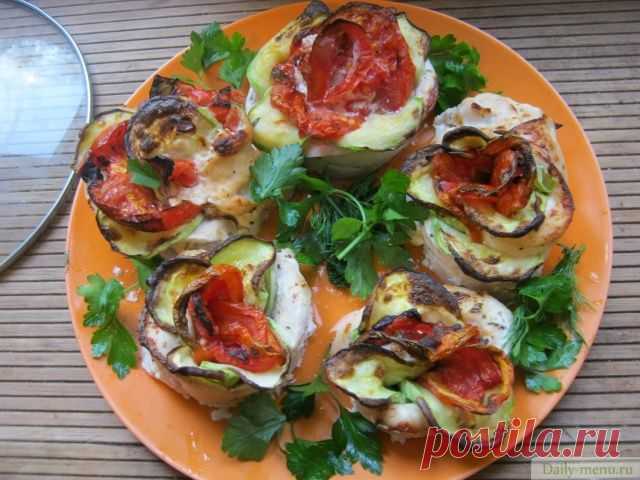 Куриные рулетики-розочки - Рецепты от Daily-menu.ru