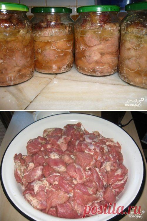 Домашняя тушенка из свинины