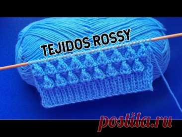 HERMOSO PATRÓN🌸 PARA TEJER CHOMPAS CHALECOS SUÉTER  / TEJIDOS ROSSY  #tejedoras #dosagujas #knit
