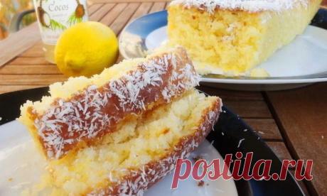 Лимонно-кокосовый кекс Парадиз пошаговый рецепт с фото