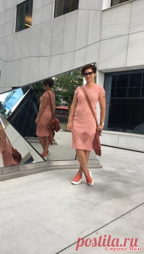 Лосось норвежский в"сети"-платье - Вязание - Страна Мам