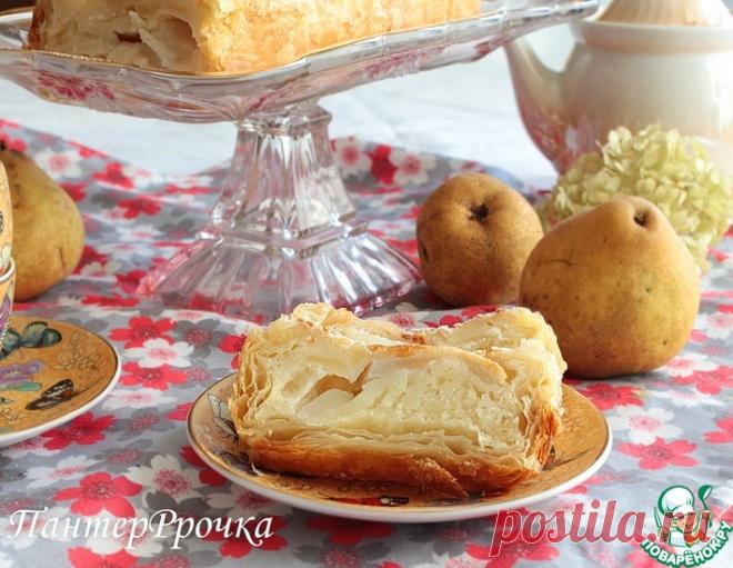 Грушевый пирог с йогуртной заливкой 