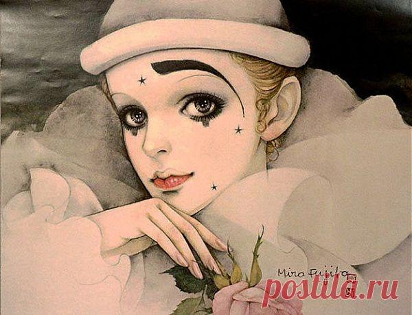 Mira Fujita. Pierrot.