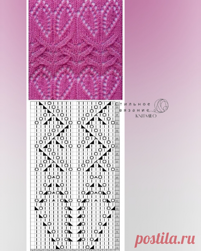 Природные узоры спицами + схемы. ☆11-25 | Стильное вязание KNITMILO | Дзен