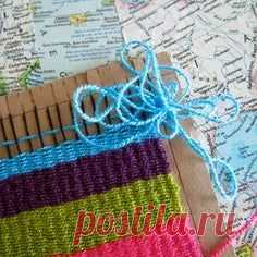 How to Weave on a Cardboard Loom: 9 Steps (with Pictures)