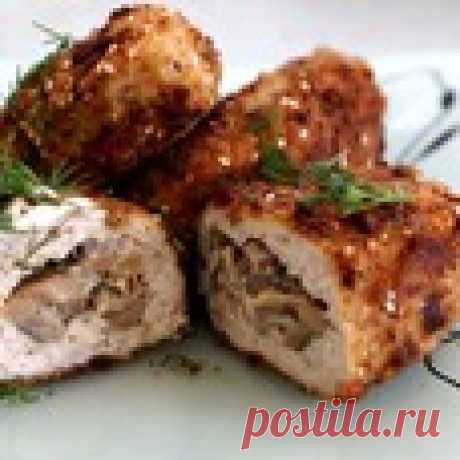 Зразы куриные с грибами Кулинарный рецепт