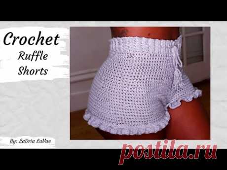 Crochet Ruffle Shorts
