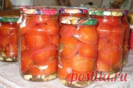 Помидоры половинками на зиму | Кулинария своими руками