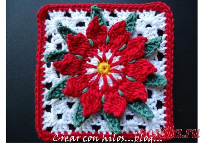 Рождественская звезда в квадрате.МК.