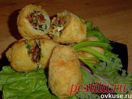 ХРУСТЯЩИЙ ФАРШИРОВАННЫЙ КАРТОФЕЛЬ.