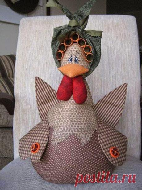 FELTRO MOLDES ARTESANATO EM GERAL: GALINHA DE PANO