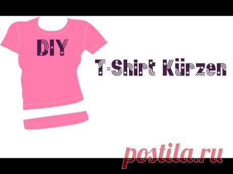 T-Shirt professionell kürzen mit Hilfe von Zwillingsnadel. DIY Anleitung