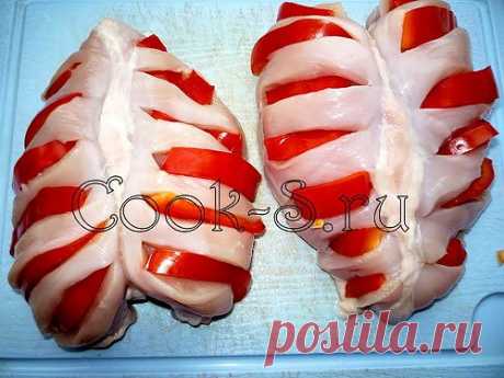 ЗАПЕЧЕННАЯ КУРИНАЯ ГРУДКА С БОЛГАРСКИМ ПЕРЦЕМ - Простые рецепты Овкусе.ру