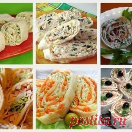 20 самых вкусных начинок для рулета из лаваша!