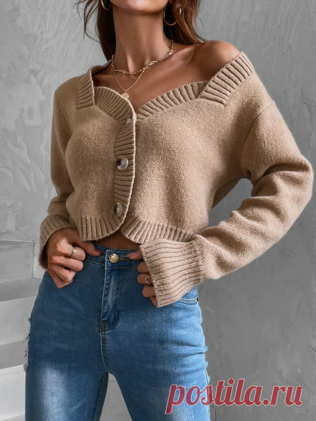 Вязаные новинки каталога Shein. Кардиганы и безрукавки со схемами