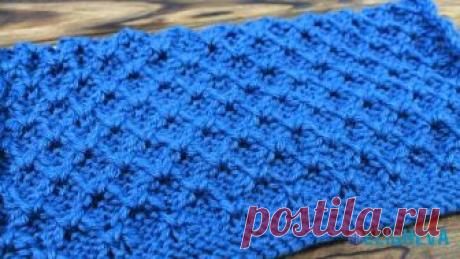 Патентный узор вязаный спицами со схемой и ВИДЕО уроком