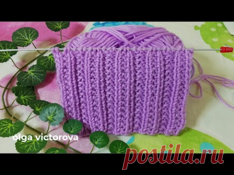 ДВУХСТОРОННИЙ РЕЛЬЕФНЫЙ УЗОР СПИЦАМИ 1114 Узоры спицами KNITTING PATTERNS