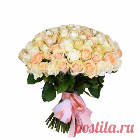 Доставка цветов 101 роза Вокруг цветов интернет магазин. Оплата онлайн.