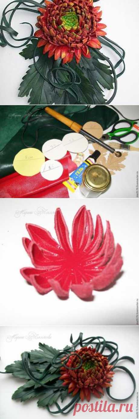 &quot;Хризантема&quot;: осенняя брошь | Своими руками