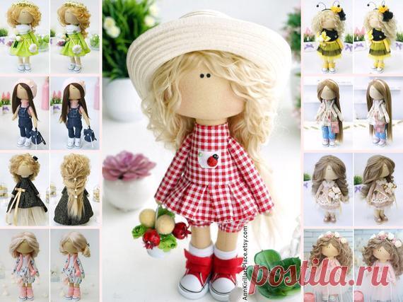 Baby Room Tilda Doll, Portrait Love Doll, Nursery Decor Doll, Love Gift Doll, Collection Rag Doll, Fabric Handmade Art Doll by Kristina Hello, dear visitors!  This is handmade cloth doll created by Master Kristina (Vladivostok, Russia). Doll is made by Order. All dolls stated on the photo are mady by artist Kristina. You can find them in our shop searching by artist name: