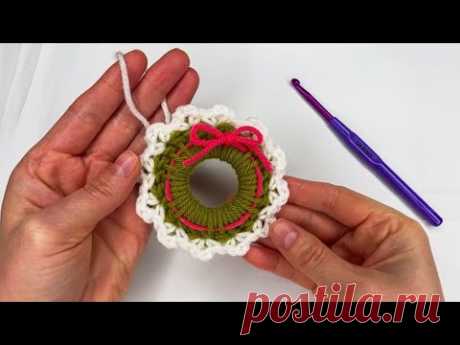 ONLY 2 ROW Very Easy Crochet Christmas Decorations