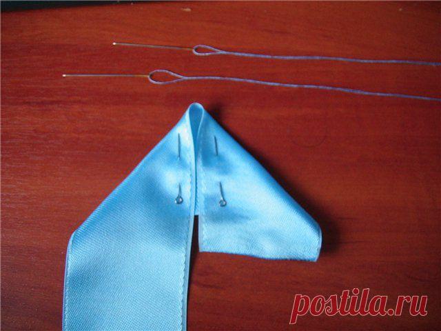 Разные цветы из лент - цветочки из ленточек - Babyblog.ru