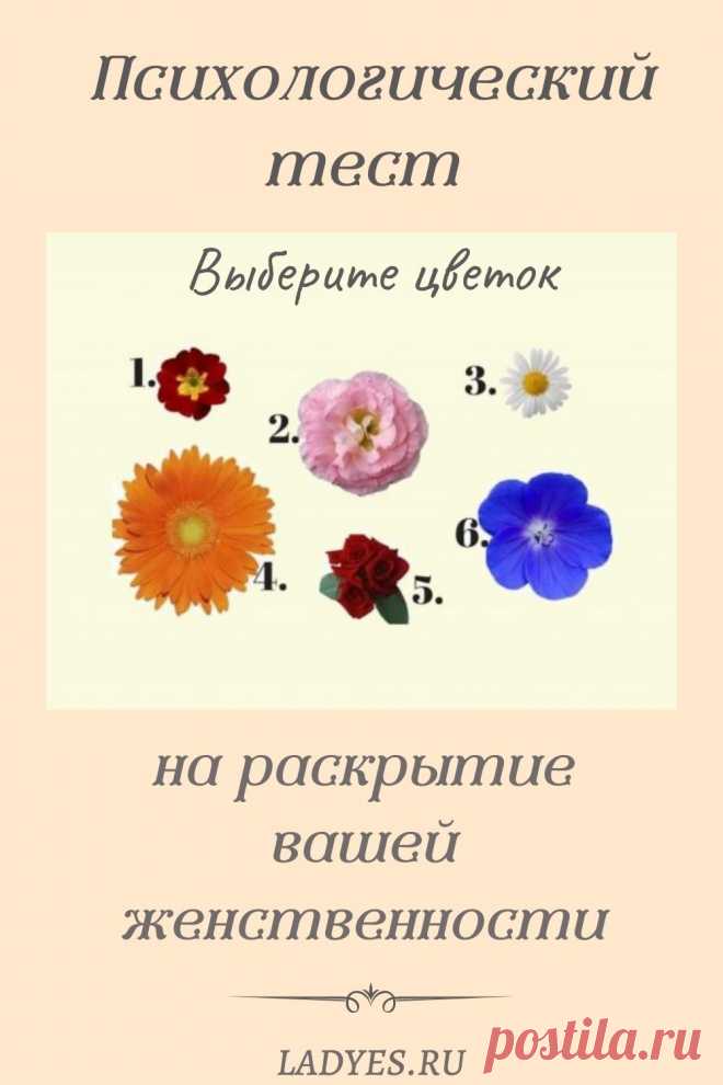 Найдется ли женщина, которая не любит цветы? Те, кто говорят, что они не любят, не совсем честны. Просто некоторые люди любят алые розы, другие любят милые букеты полевых цветов. Достаточно знать вкусы леди, чтобы угодить ей. Все, что вам нужно сделать, это просто выбрать цветок, и вы узнаете кое что интересное о вас или о вашей подруге >>