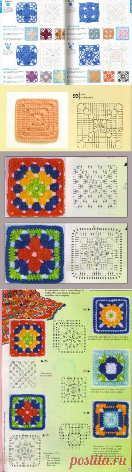 Busy Housewives: Square crochet motifs