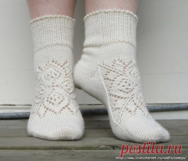 Ажурные носочки. Вяжем спицами. (3 фото) | WmnDay.ru - Handmade, фитнес, интерьеры