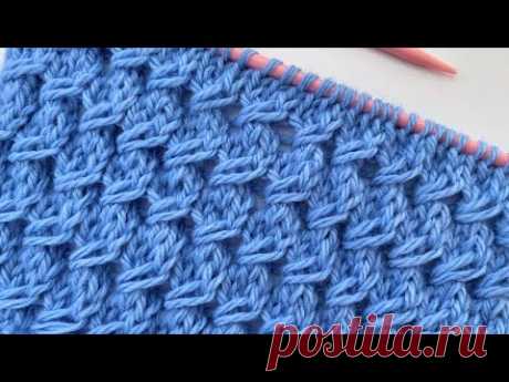 ОЧЕНЬ ЛЕГКАЯ ПРОСТАЯ ПЛЕТЕНАЯ СВЯЗКА С ВЯЗАНИЕМ
