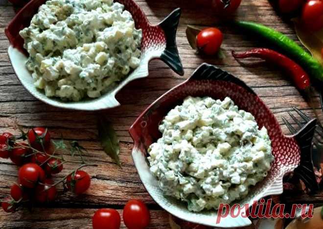 (17) Салат с печенью трески, картофелем и маринованными огурчиками 🥗 - пошаговый рецепт с фото. Автор рецепта Инга . - Cookpad