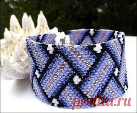 Браслет из бисера "Плетёнка"