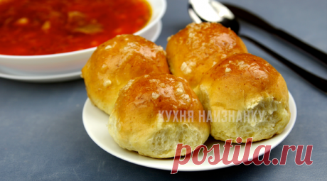 Пампушки "шустрые" за 30 минут. Не нужно ждать, пока поднимется тесто | Кухня наизнанку | Яндекс Дзен