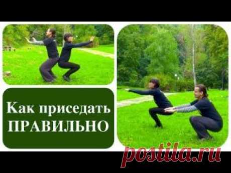 как ПРИСЕДАТЬ правильно: советы ТРЕНЕРА, прямая спина, ОЗДОРОВЛЕНИЕ через приседания